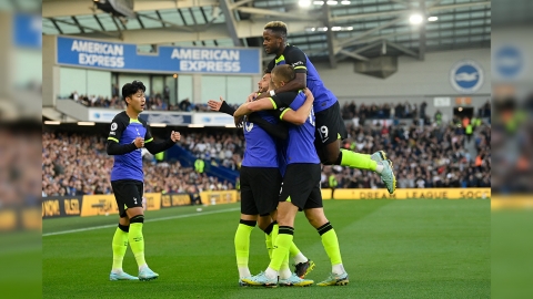 손흥민 '2호 도움·43호 합작골'...토트넘, 브라이튼에 1：0 승리