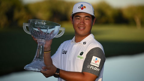 김주형 '우즈도 넘었다'...20세 3개월 만에 PGA 2승