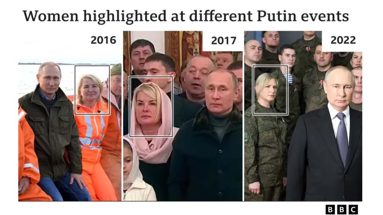 푸틴과 함께한 여성들의 정체는?...BBC, 안면인식 기술로 확인했다