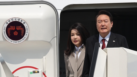 尹, 일본에서 일정 시작...오후에 기시다와 정상회담