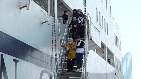 꿈에 그리던 고국으로...사할린 동포들 '뱃길'로 영주 귀국