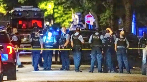 美 시카고서 집단총격...14살 1명 사망·경찰 등 7명 부상