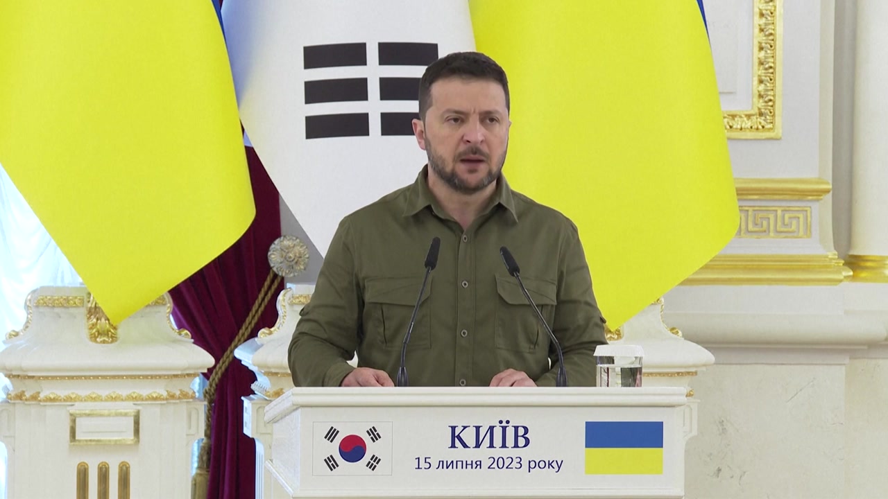 젤렌스키 "한국 호우 관련해 우크라인의 애도 전하고 싶어"