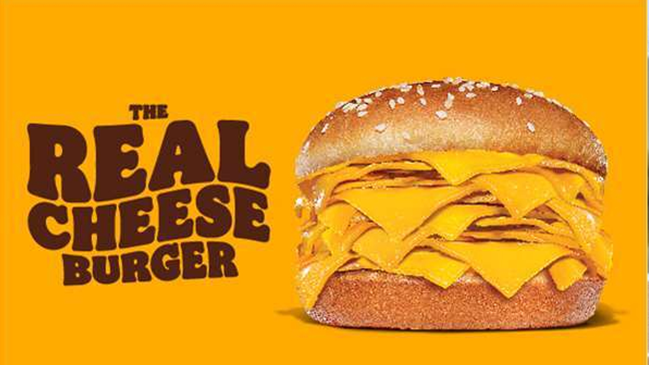 '고기·야채 없이 치즈만 20장' 버거킹 치즈버거 무슨 맛일까