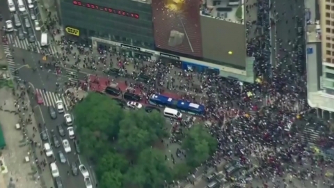 뉴욕 유니언 광장서 "경품 준다"에 수천 명 난동