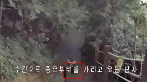 "수건 사이에 저게 뭐야?"...등산로서 신체 노출한 60대 男 체포