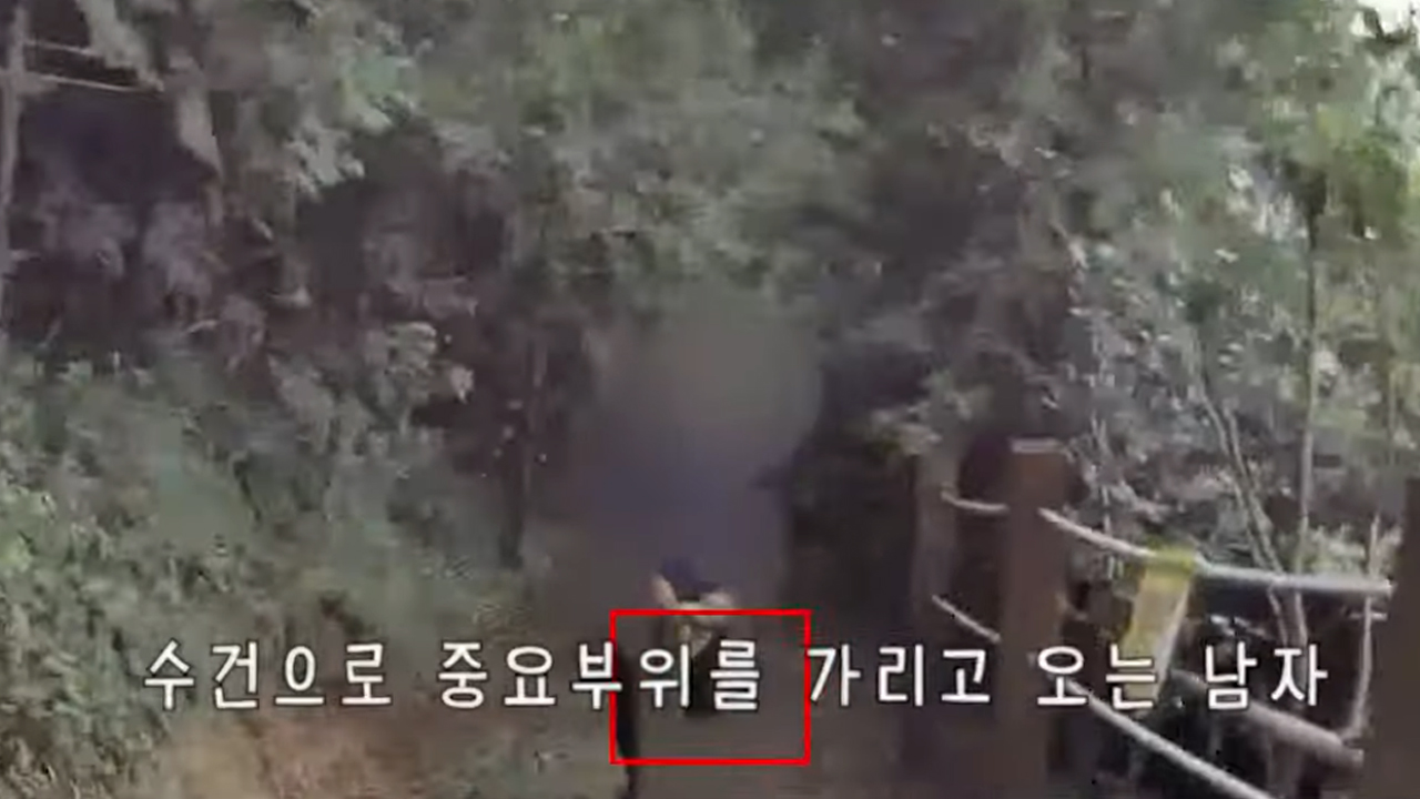 "수건 사이에 저게 뭐야?"...등산로서 신체 노출한 60대 男 체포