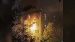 광주 운암동 아파트에서 불...9명 연기흡입 병원 이송