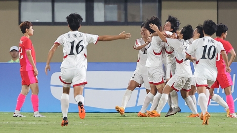 '오심 논란' 북 여자축구, 일본과 결승