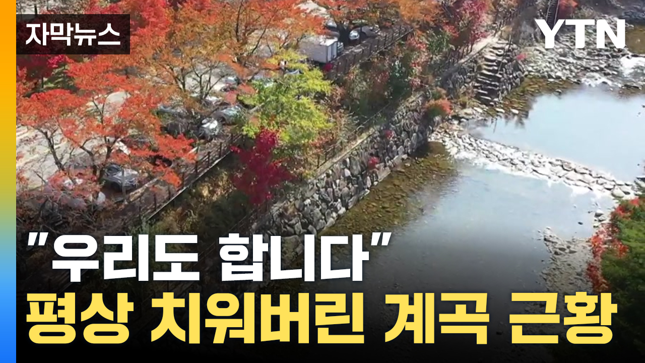 [자막뉴스] 우리도 합니다...평상 다 치워버린 계곡 근황 | YTN [자막뉴스] 우리도 합니다...평상 다 치워버린 계곡 근황