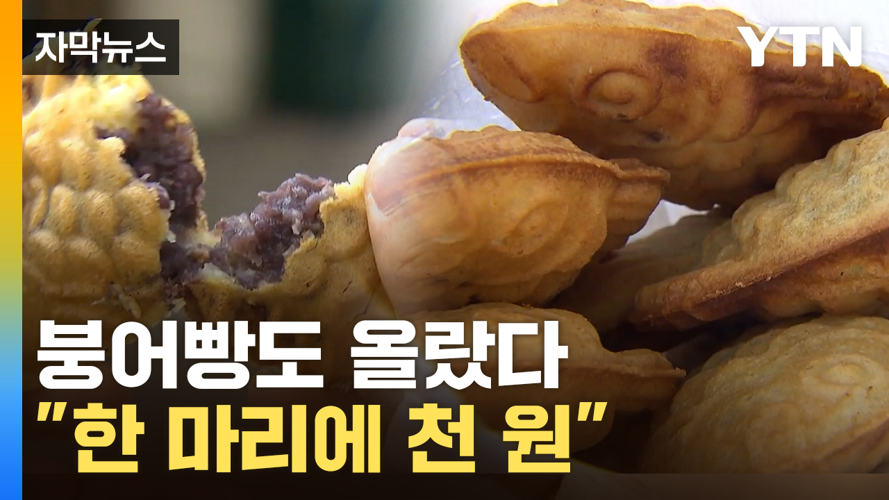 [자막뉴스] 국민 간식 붕어빵도 올랐다... 한 마리에 천 원 | YTN [자막뉴스] 국민 간식 붕어빵도 올랐다... 한 마리에 천 원