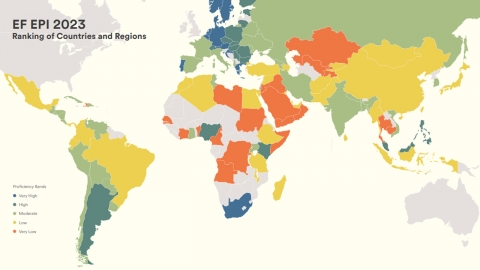 韓 영어능력 순위 1년 새 13계단 하락해 '49위'…중국·일본은?