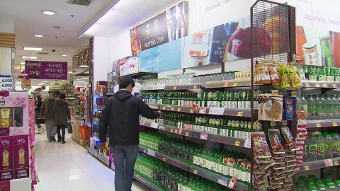 내년부터 소주 출고가 10.6%↓...1,247원→1,115원