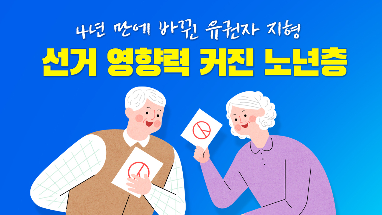 초고령 사회에 총선도 '고령 선거'...유권자 60세 이상>20·30 [앵커리포트]