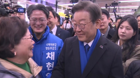 이재명, 서울 영등포갑 찾아 김영주 작심비판..."이미 승부 났다"