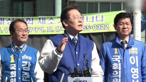 [더뉴스] 이재명 "살만하면 2번을 찍든지 집에서 쉬어라"