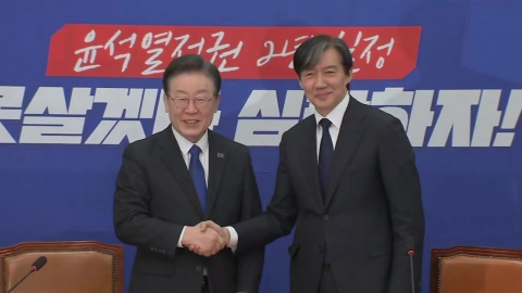 "더불어몰빵" vs "뷔페론"...이재명-조국 신경전?