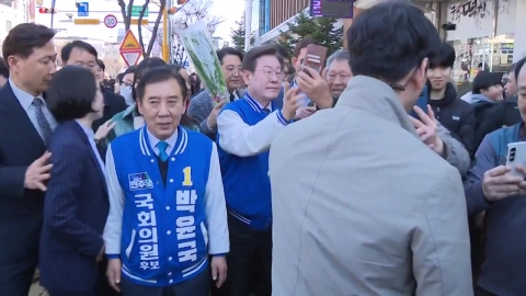 경기 북부 찾은 이재명 "평화 세력에 힘 줘야"