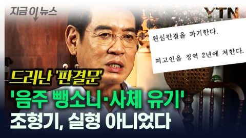 '음주 뺑소니·사체 유기' 조형기, 실형 아니었다...드러난 '판결문' [지금이뉴스]