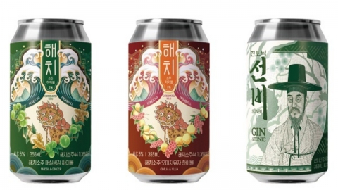 韓 전통 소주와 수제맥주 브랜드의 만남…하이볼과 진토닉 총 3종 출시