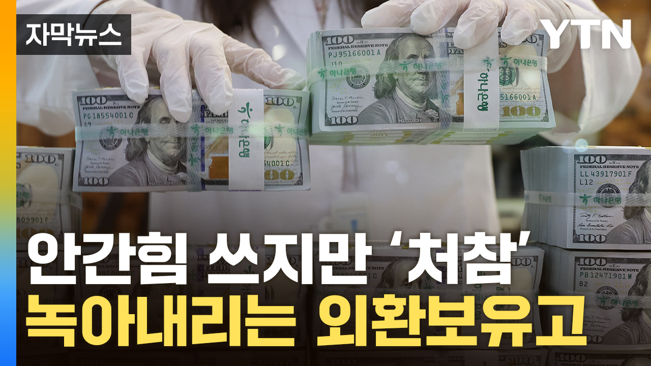 [자막뉴스] 절벽 앞에 놓인 '원화'...외환보유액, 급격한 추락