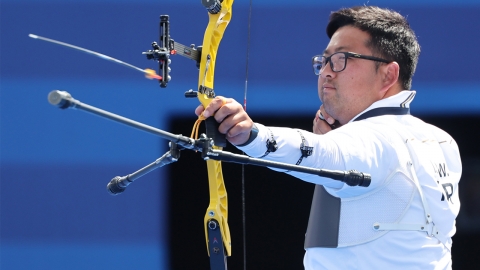  김우진, 파리 올림픽 3관왕...역대 올림픽 최다 金 신기록