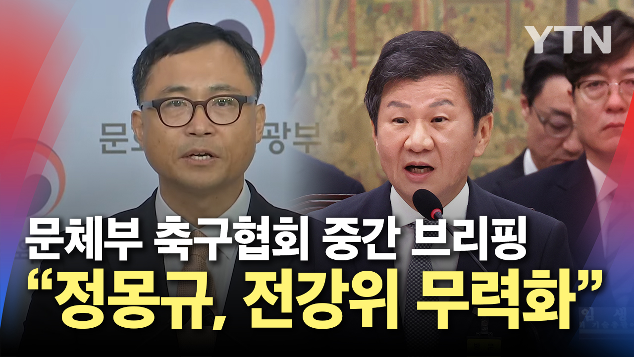 문화체육관광부, 축구협회 중간 브리핑 "권한 없는 정몽규 회장, 전력강화위원회 무력화해"