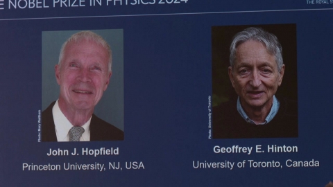 Two scientists who contributed to "AI's Birth" and the Nobel Prize in Physics..."Building the foundation for machine learning"