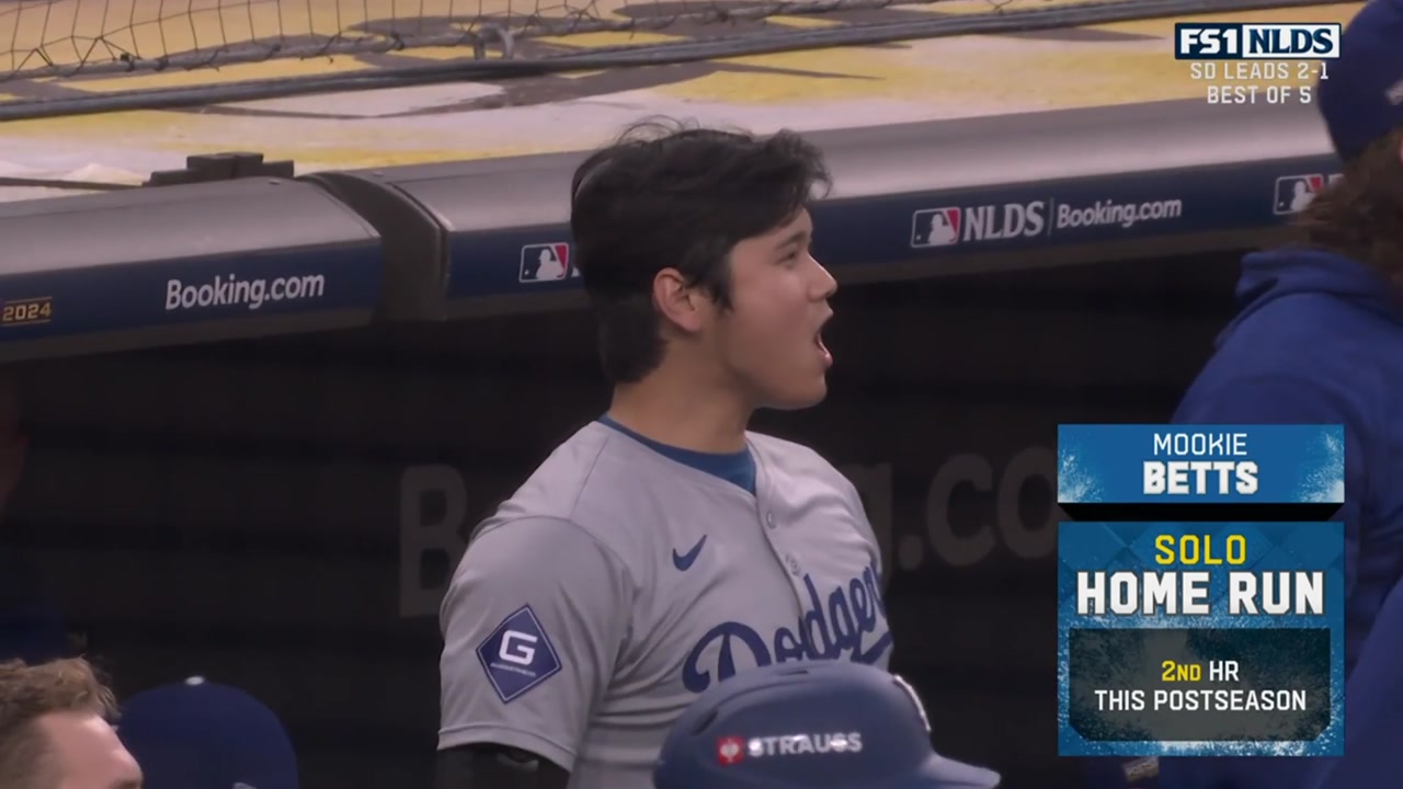 "Otani's 1 RBI, 2 steals" Dodgers turn NLDS to square one