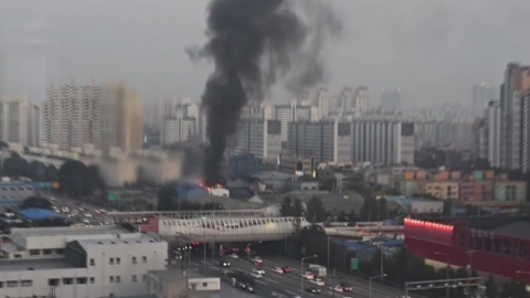 The metal factory in Samsan-dong, Incheon...One person transferred to the hospital.