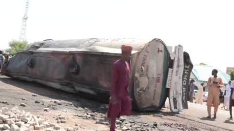 Nigerian oil tanker explosion kills 147..."Trying to pump fuel into economic difficulties"