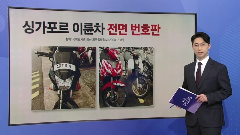 Give up on the front, and big on the back...The license plate of the motorcycle changes like this! [Anchor Report]