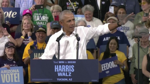 Obama's campaign to support Harris, Arizona... "Old, Crazy Trump" blasts