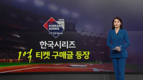 "티켓 1억에 삽니다"...암표·위조 굿즈에 몸살 앓는 한국시리즈 [앵커리포트]