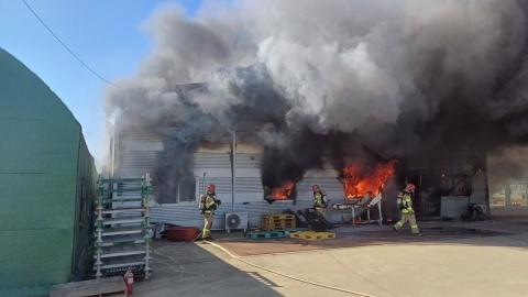 A warehouse fire at Seosan Agricultural Corporation in Chungcheongnam-do...190 million won in damages.