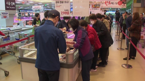 "Shall we try half-price Korean beef?" Let's have a sale on "Korean Beef Day." "Open Run."