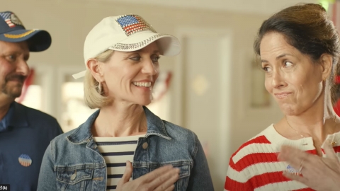 "Vote for Harris without my husband's knowledge" ad refutes, "Are you promoting cheating?"