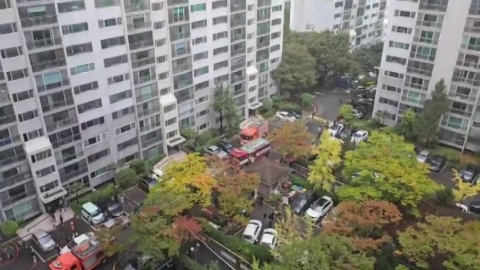 The fire in Changwon apartment in South Gyeongsang Province...3 injured, 25 evacuated.