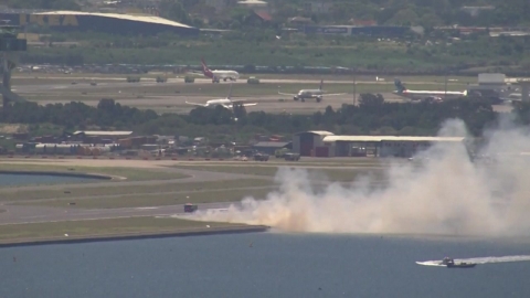 Australian Qantas Airways plane 'bangs' in engine shortly after takeoff...an emergency landing