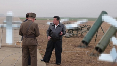 Kim Jong-un's self-destruct drone and a local map..."Start mass production"