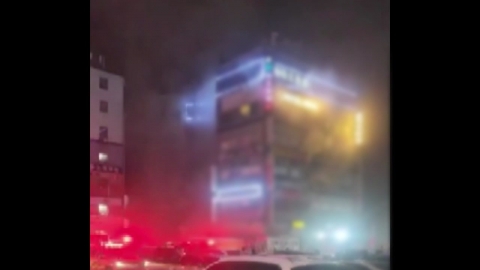 Fire at the 'Including Motel' shopping mall in Ansan-si, Gyeonggi-do..."Second level of response is issued."