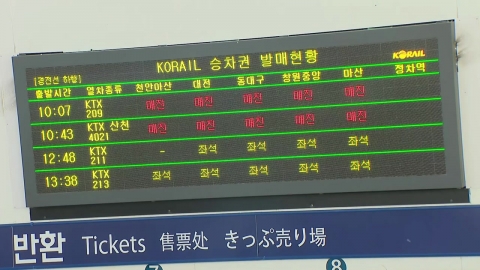 Postponement of some trains in the Seoul metropolitan area due to the railroad union's failure