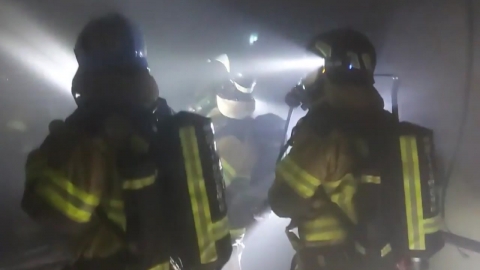 The fire in the Gosiwon building in Heukseok-dong in the middle of the night...Emergency evacuation of 32 people.