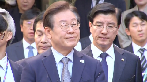 Lee Jae-myung, who is about to be sentenced...In a single response, 'Do not stimulate the judiciary'