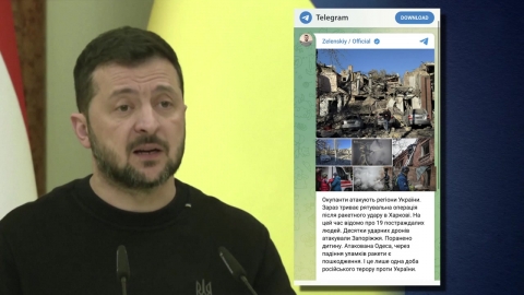 Zelensky "Ru, 150 air raids in a day...We need to put pressure and sanctions on them."