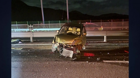 As Ulsan-do, a series of traffic accidents...a driver in his 50s is seriously injured.