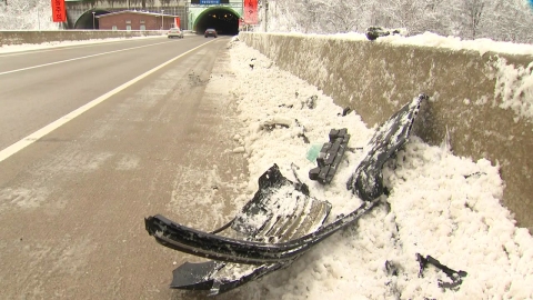 Heavy snow in the mountains of Gangwon...Seven highway serial crashes killed and injured