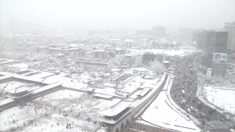 [Weather] For the second day in Seoul, "Snow Warning"...Keep an eye out for icy roads on your way to work.