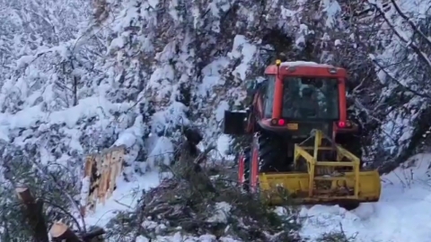 A village isolated by heavy snow...Electricity, water, and communication are cut off.