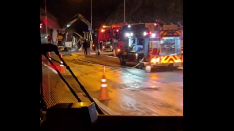 Truck fire near Nogosan Tunnel in Yangju, Gyeonggi-do..."The connection is so bad".